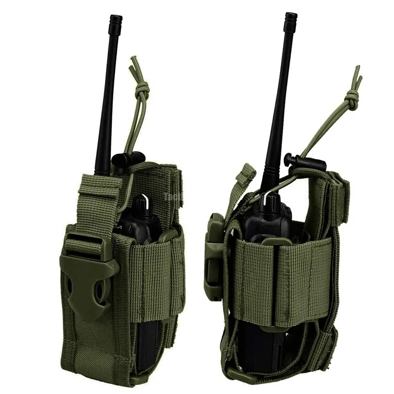 Bolsa de Radio Molle para chalecos tácticos, funda para cinturón de servicio ajustable y resistente al desgaste, accesorios para cinturón de servicio compatibles - imagen 5