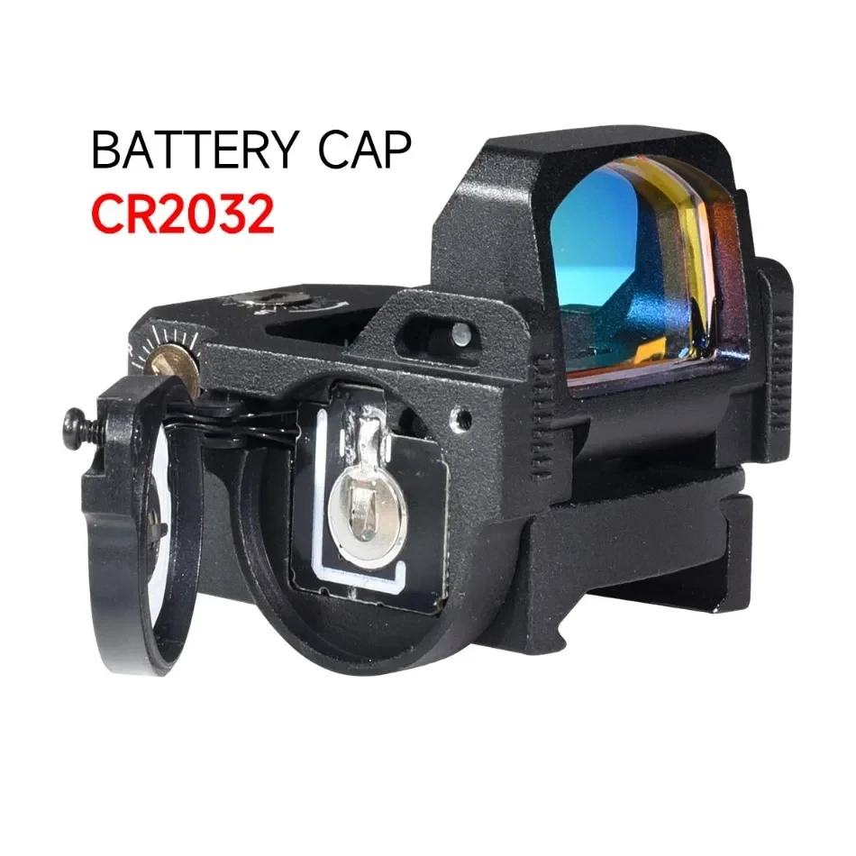 Mira de punto rojo abatible hacia arriba táctica profesional, colimador reflejo óptico 3MOA con Base de montaje MOS para Rifle, pistola de caza, mira de tiro - imagen 5