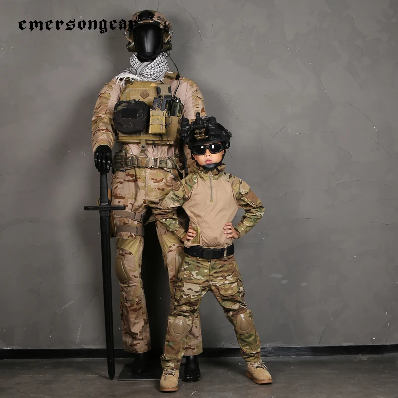 Emersongear G3 uniforme camisa pantalones tácticos niños traje de camuflaje Airsoft caza ropa deportiva para niños 5Y-14Y chándal para niños EM6895 - imagen 4