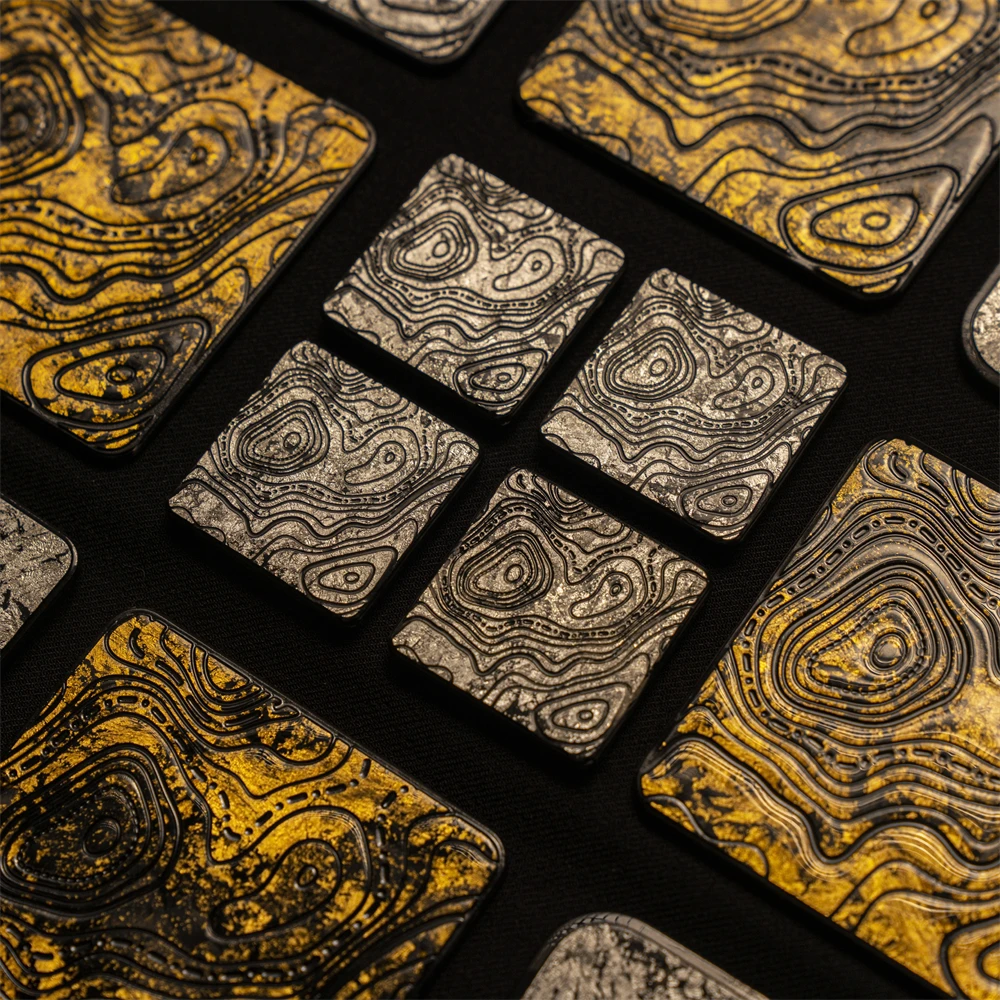 Parche de fibra de carbono de lámina de oro puro y plata, marca de espada de dragón, póker, pulpo, Luban, bloqueo, esquemas trojan, revestimiento TAD, brazalete táctico - imagen 5