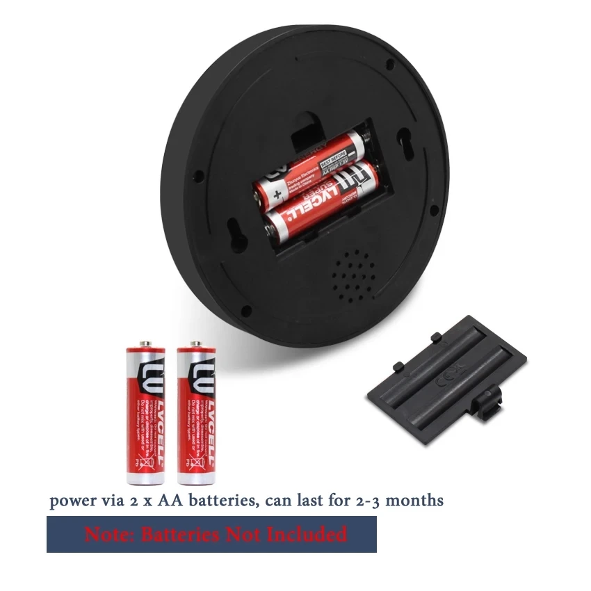 Cámara falsa Led intermitente negra creativa, domo de plástico, CCTV, alimentación a través de batería AA, sistema de seguridad de vigilancia - imagen 5