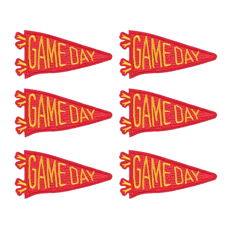 Parche bordado termoadhesivo GAME DAY – para ropa y camisetas