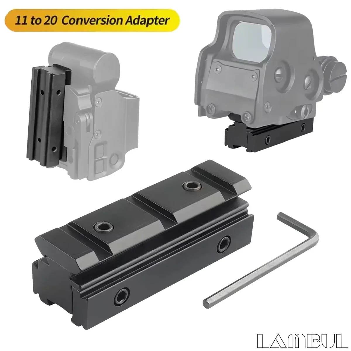 Adaptador Picatinny 11 a 20 mm para mira telescópica - imagen 3