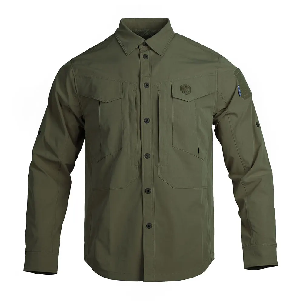 Emersongear-Camisa de manga larga para hombre, prenda de vestir con etiqueta azul, estilo informal, Ideal para deportes al aire libre, senderismo y senderismo - imagen 2