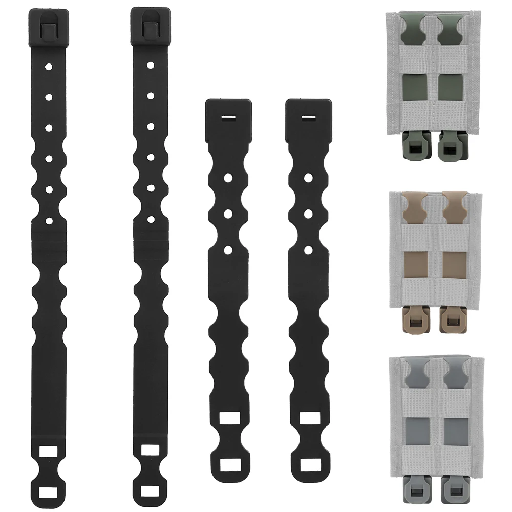 Sistema Táctico Molle de 4 piezas, Clips cortos/medianos/largos, correa de sujeción para bolsa de revistas, bolsas tácticas - imagen 4