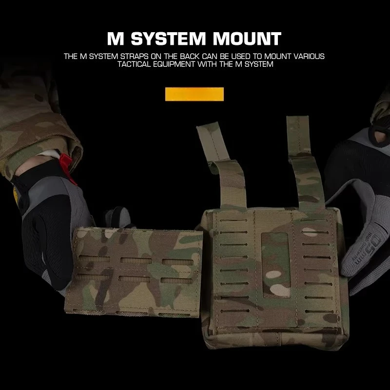 Bolsa GP multifuncional de tamaño M, almacenamiento de herramientas médicas MOLLE con cinturón, chaleco táctico de caza Airsoft, placa, bolsa lateral Carrie - imagen 5