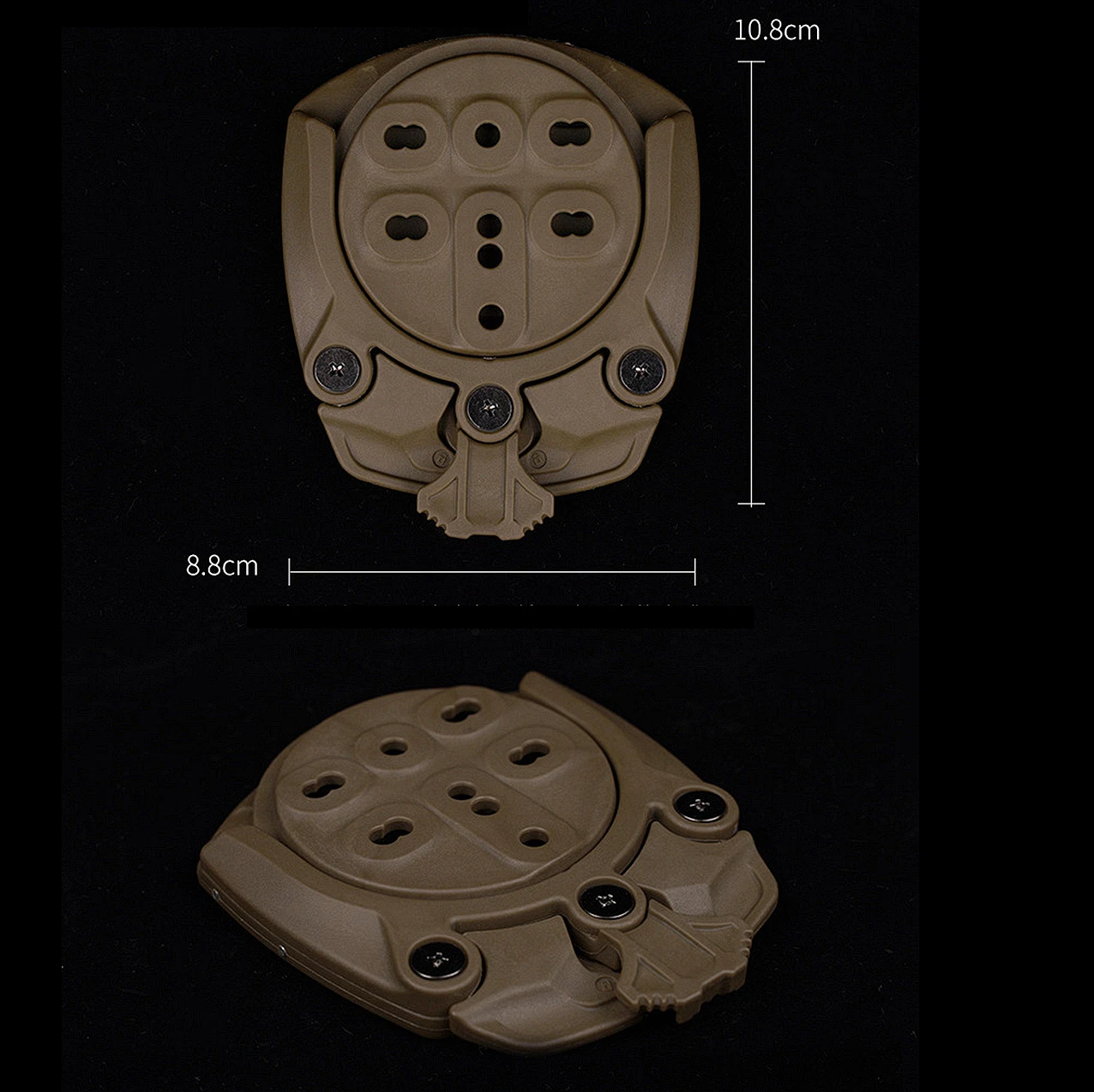 Bucle de cinturón táctico de montaje medio con sistema de conexión rápida, Base adaptadora de funda de Clip de cinturón, paleta de cinturón de rotación de 360 grados - imagen 3
