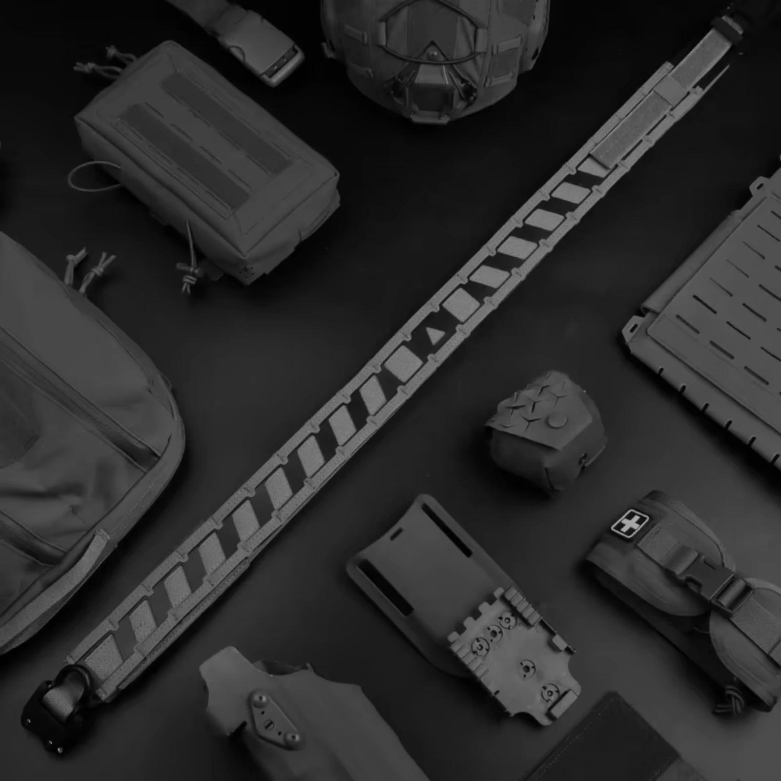 Cinturón de batalla magnético, hebilla de tracción rápida, imán de doble capa, cinturón táctico de combate MOLLE para accesorios de equipo de caza Airsoft - imagen 3