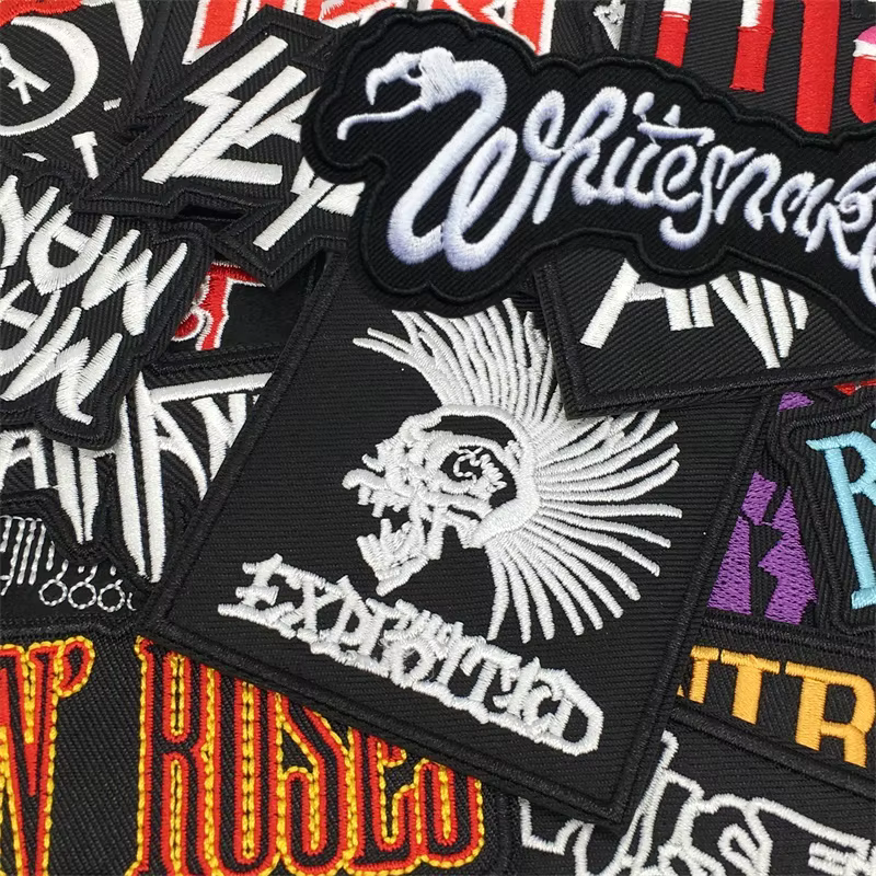 Parches termoadhesivos mixtos bordados estilo rock para ropa - imagen 5