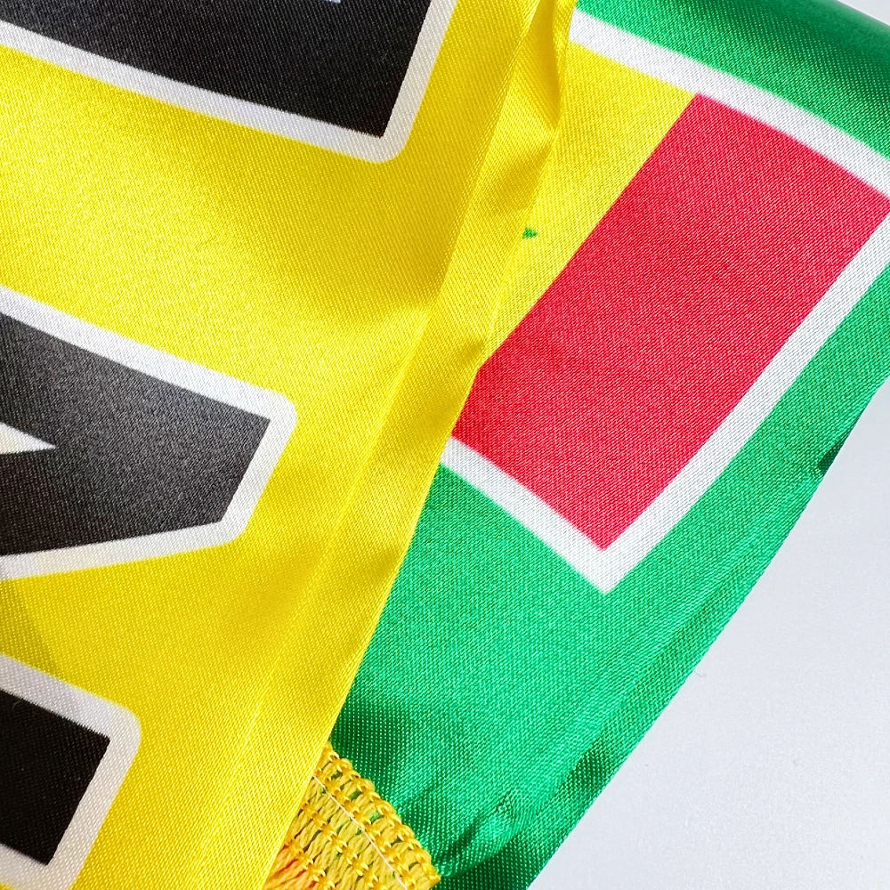 Bufanda estampada bandera senegalesa – Doble cara con borlas - imagen 5
