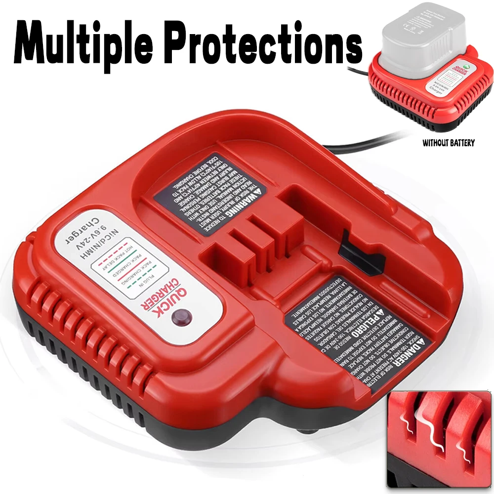 Cargador de batería Ni-cd y Ni-Mh 9,6 V 12 V-18 V adecuado para batería Black&Decker 12 V A12, A12-XJ, A12EX, A1712, FS120B, FSB12, HPB12 - imagen 2