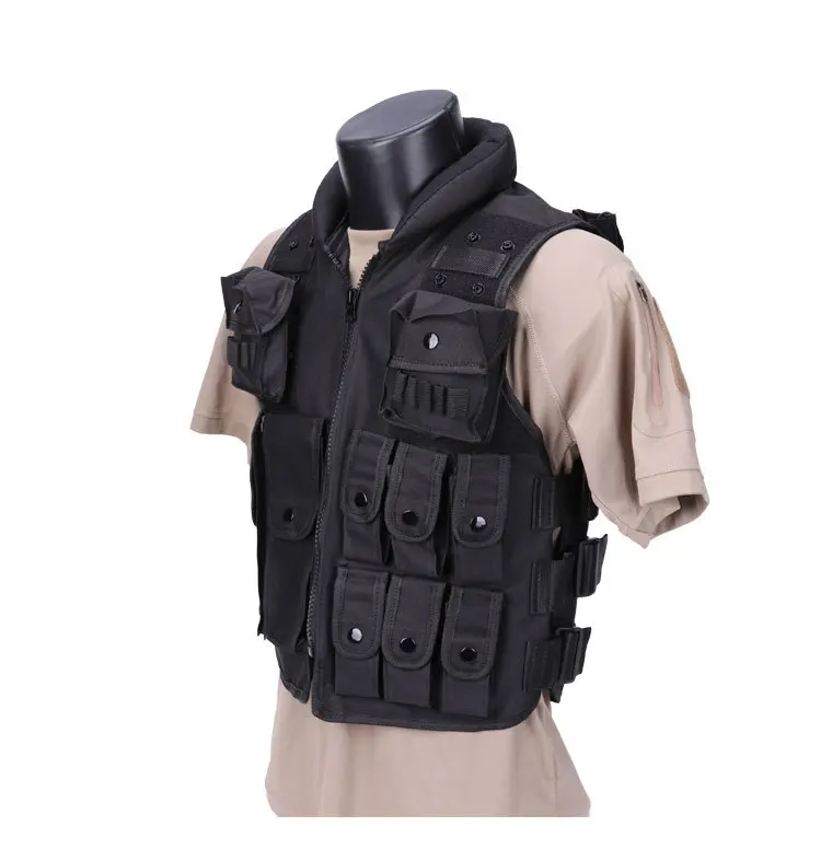 Chaleco táctico Molle para adultos y niños, chaqueta de campo para hombres, uniforme de armadura de combate de equipo Airsoft, policía, aplicación de la ley - imagen 2
