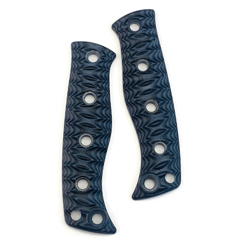 4 colores CNC G10 hecho cuchillo mango parches escalas para Original Benchmade fijo Adamas 375 cuchillos agarre reemplazar piezas con tornillos - imagen 5