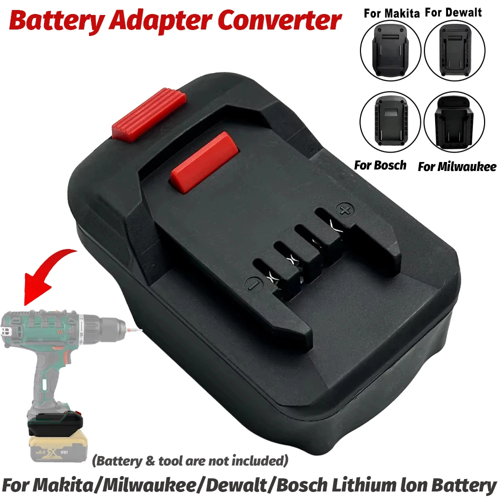 Convertidor adaptador de batería para batería de litio Bosch/Makita/Milwaukee/Dewalt de 18V a herramienta eléctrica de iones de litio Lidl Parkside X20V - imagen 4