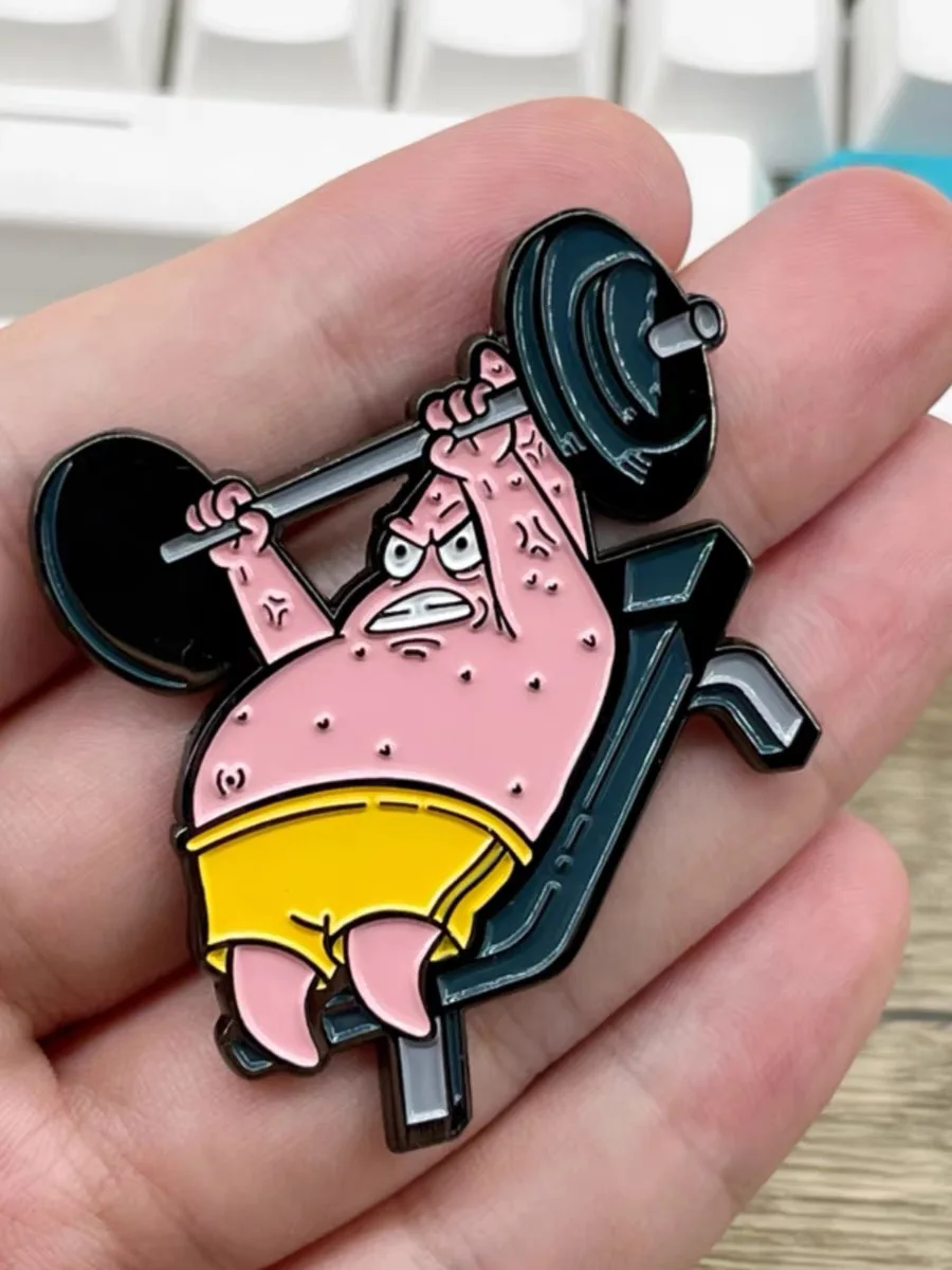 Mochila de Metal de estrella de mar para Fitness, pegatinas tácticas de dibujos animados, Parche de velcro, insignia de moral Linda y encantadora, diversión 3D - imagen 3