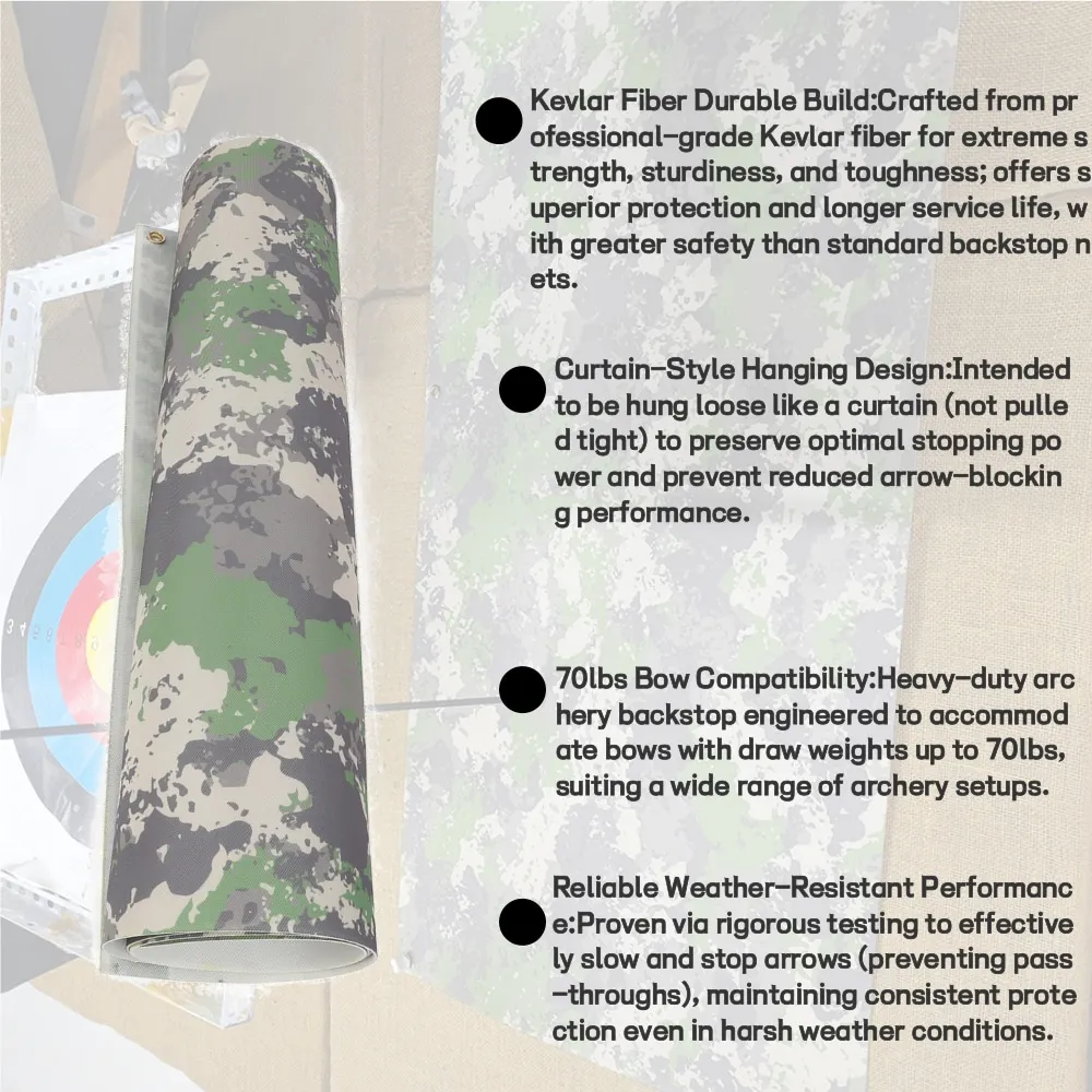 Tela de respaldo de 1,5 m de longitud, estera de red resistente, color negro/camuflaje, tiro con arco, práctica de entrenamiento, accesorios de caza - imagen 4
