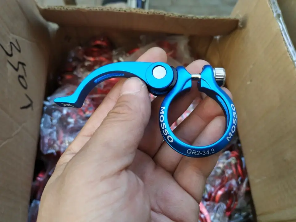 Abrazadera de tubo de asiento ahuecada de ánodo de aleación de aluminio 34,9/35, paquete de tubo de asiento de barra de bicicleta de carretera y montaña - imagen 3