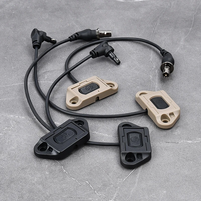 WADSN linterna táctica Mod botón UN interruptor de presión remota 2,5 MM/3,5 MM SF interruptores de presión de enchufe de grúa aptos para Keymod m-lok - imagen 2