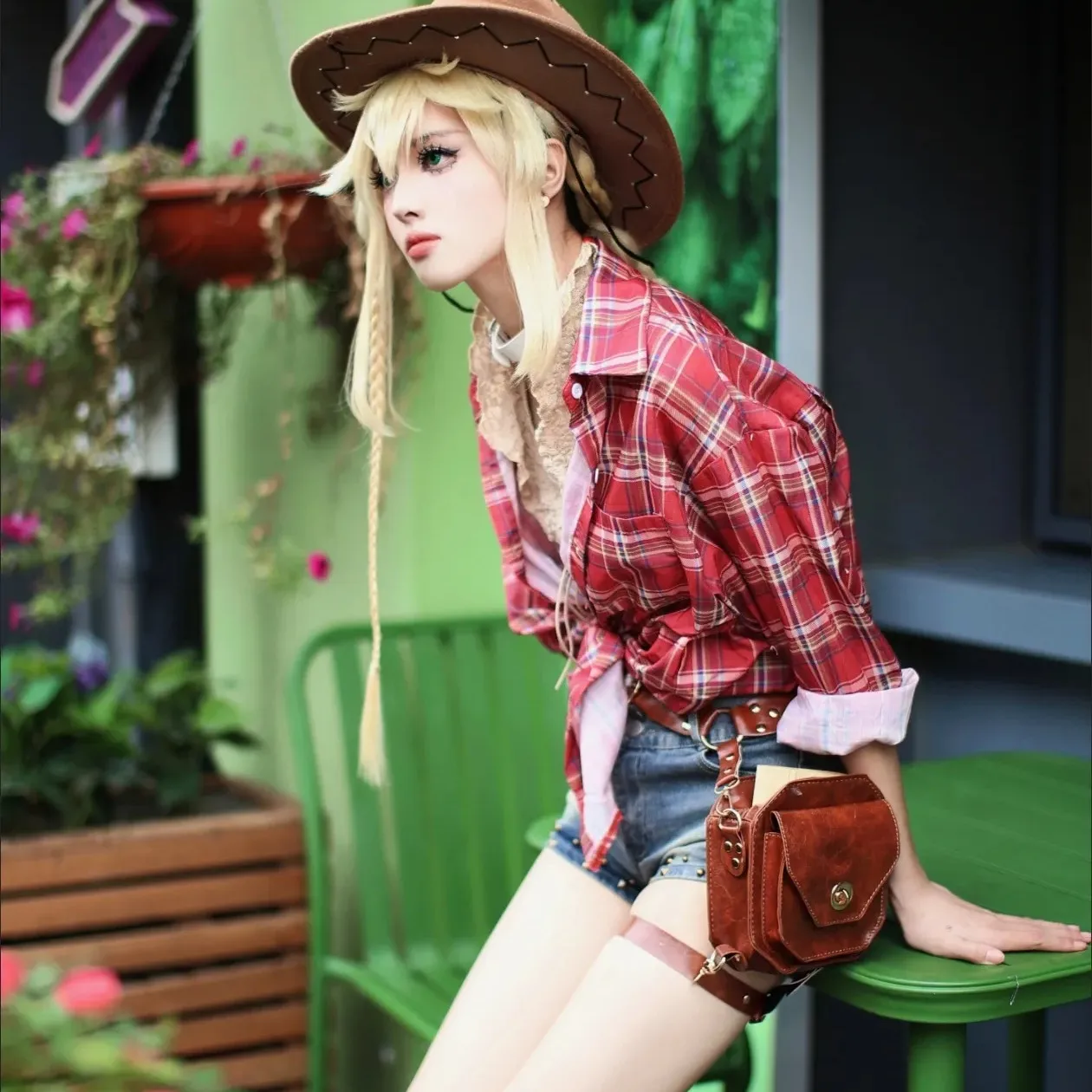 Bolsa de pierna táctica Retro PU bolsillo para motocicleta fiesta animación Comics juego Cosplay Props Dress Up Punk Locomotive paquete - imagen 2