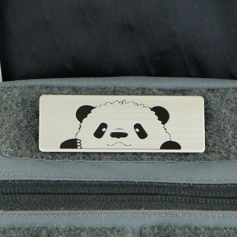 Parches de gato de dibujos animados de Metal, bonito emblema de moral de gato, brazalete táctico creativo, insignia de gancho y bucle, mochila al aire libre, accesorios para bolsos - imagen 5