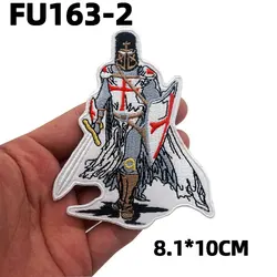 Insignia bordada motorista caballeros cruzados – Metal para chaqueta táctica