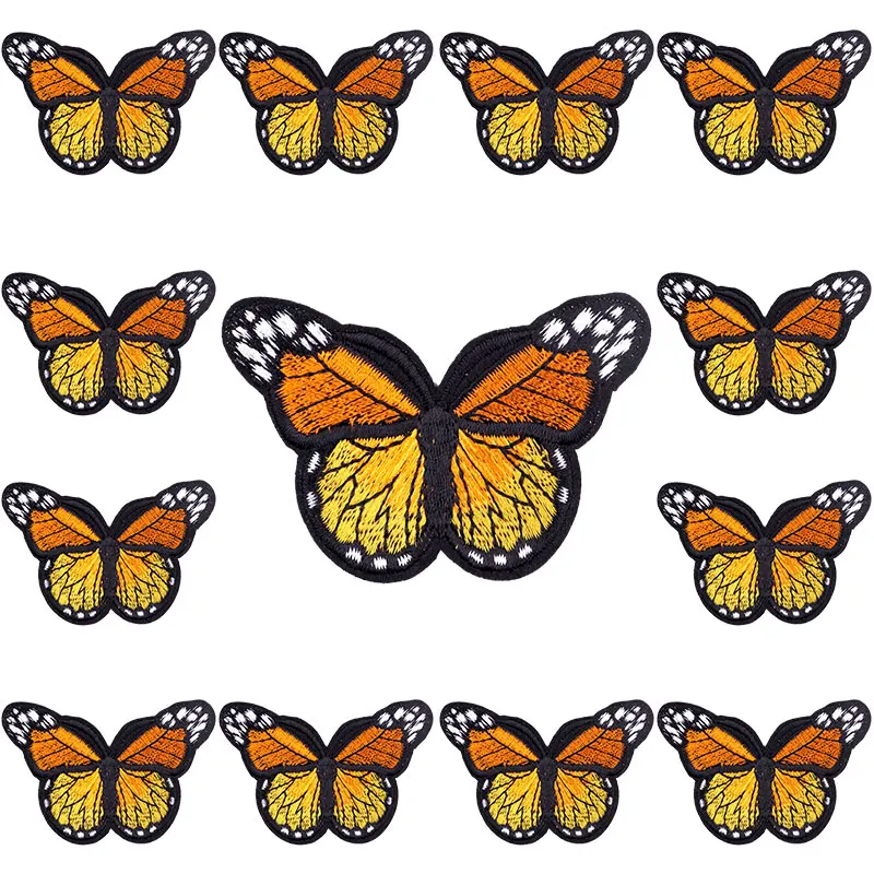 Parches bordados mariposa termoadhesivos – Decorativos para ropa - imagen 4