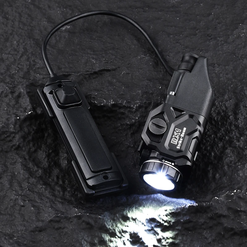 WADSN-linterna táctica PX1 de alta potencia, pistola de caza Airsoft, luz de explorador, 800 lúmenes, compatible con riel Picatinny de 20mm y riel de pistola - imagen 4