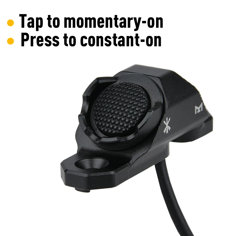 Interruptor de presión doble remoto de montaje de unidad Surefir táctica ModButton Airsoft MLOK botón caliente M-LOK 20mm cubierta M300 M600 PEQ PEQ15 - imagen 5