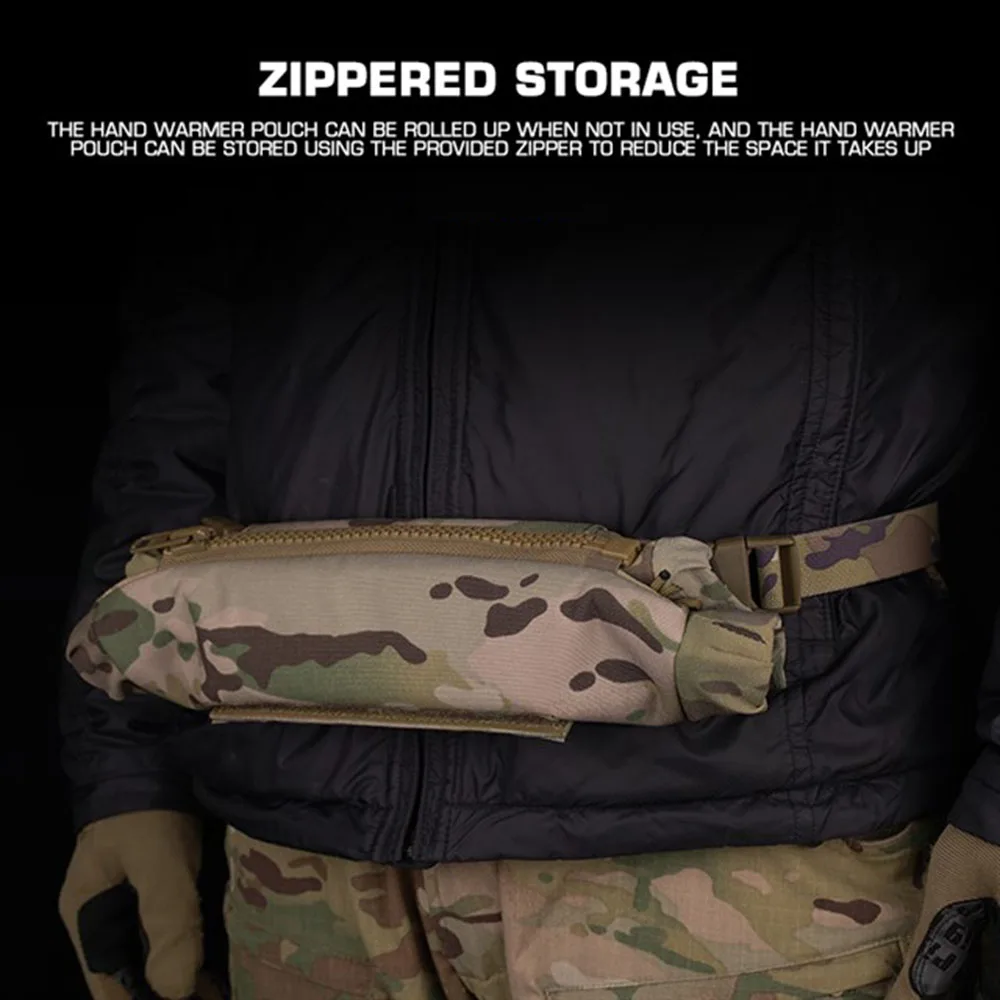Bolsa calentadora de manos multifuncional táctica al aire libre con bolsa de almacenamiento con cremallera - imagen 5