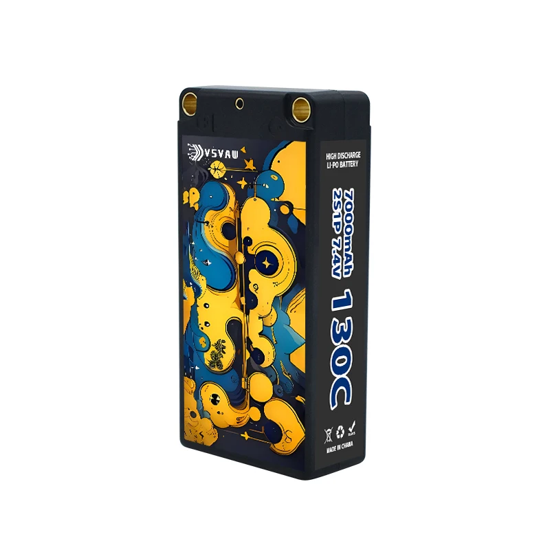 2 uds VSVAW 2S batería Lipo 7,4 V 7000mAh 130C con conector XT90/T/XT60 para RC Buggy Truggy vehículo coche camión tanque carreras Hobb - imagen 4