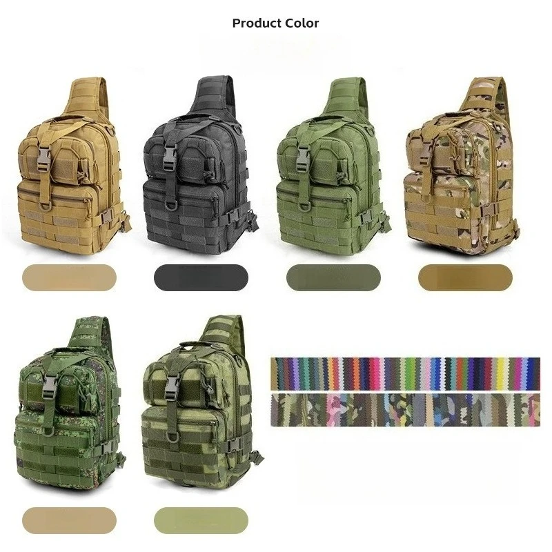 Bolso táctico impermeable bandolera de pecho grande multifuncional - imagen 5
