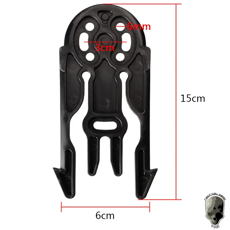 Clip adaptador MOLLE liberación rápida para cinturón táctico y fundas - imagen 4