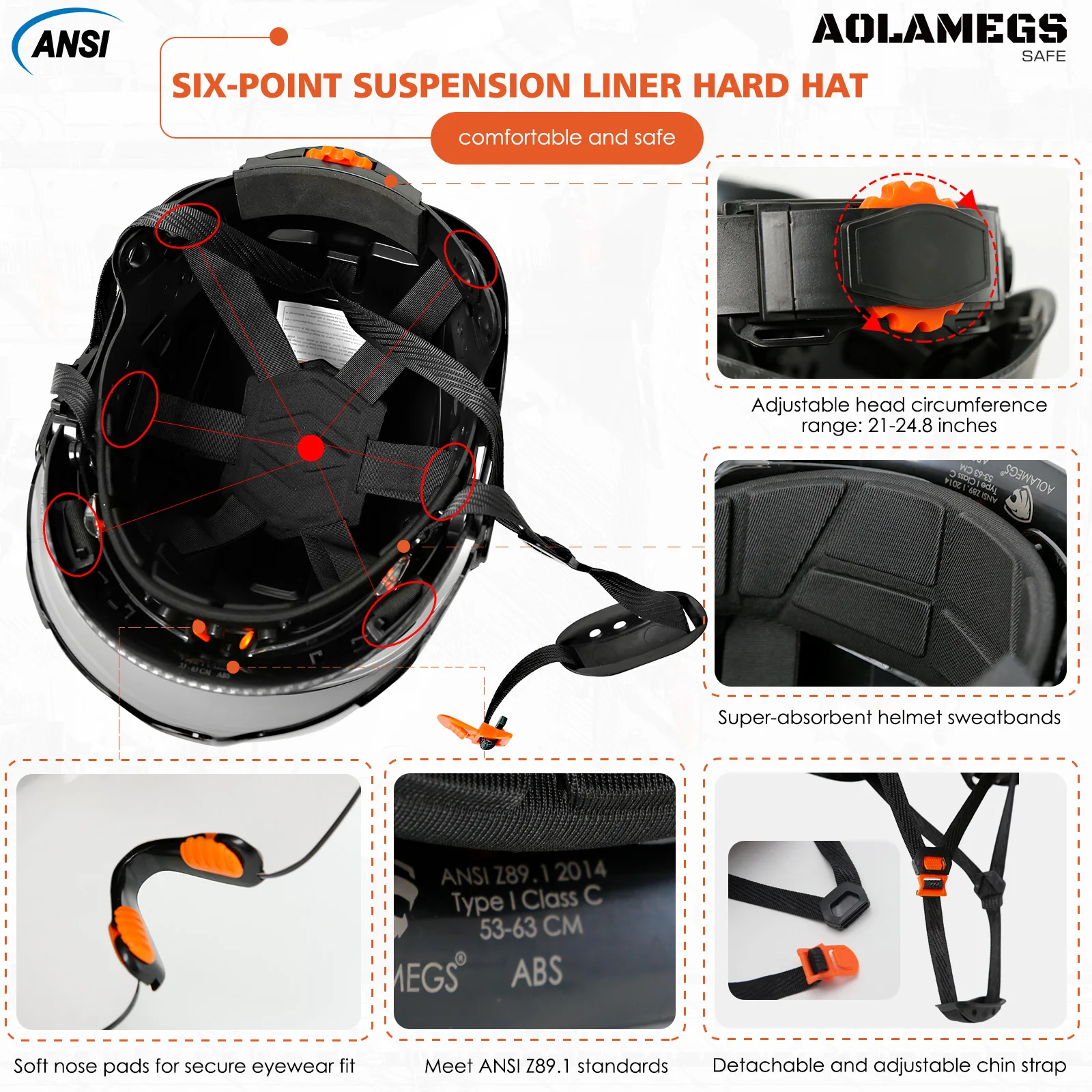 Casco de seguridad de fibra de carbono para construcción, casco con orejeras dobles, 50 piezas, pegatinas de bricolaje, ABS, casco duro, gorra protectora para montar en escalada - imagen 3
