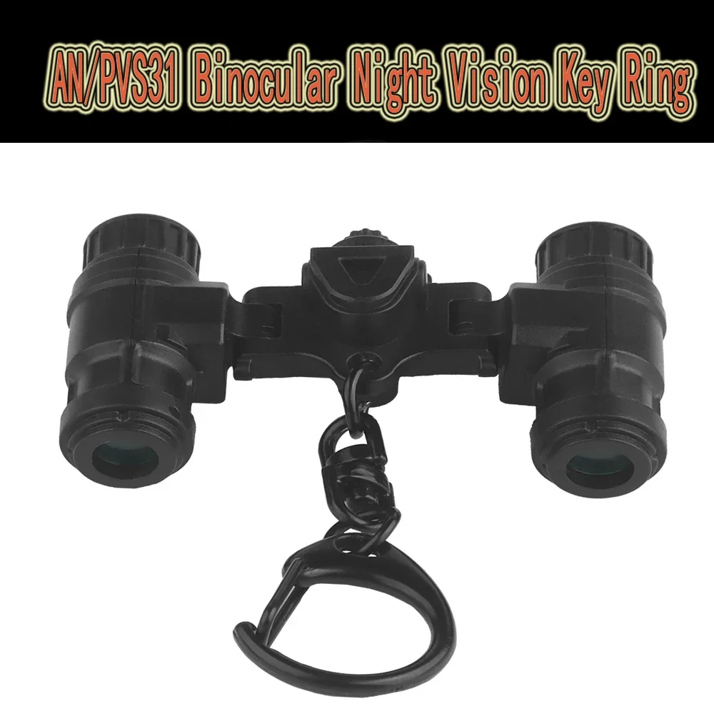 Mini llavero táctico AN/PVS31, gafas de visión nocturna, modelo simulado, llavero, mochila de caza, colgante, regalo de colección decorado