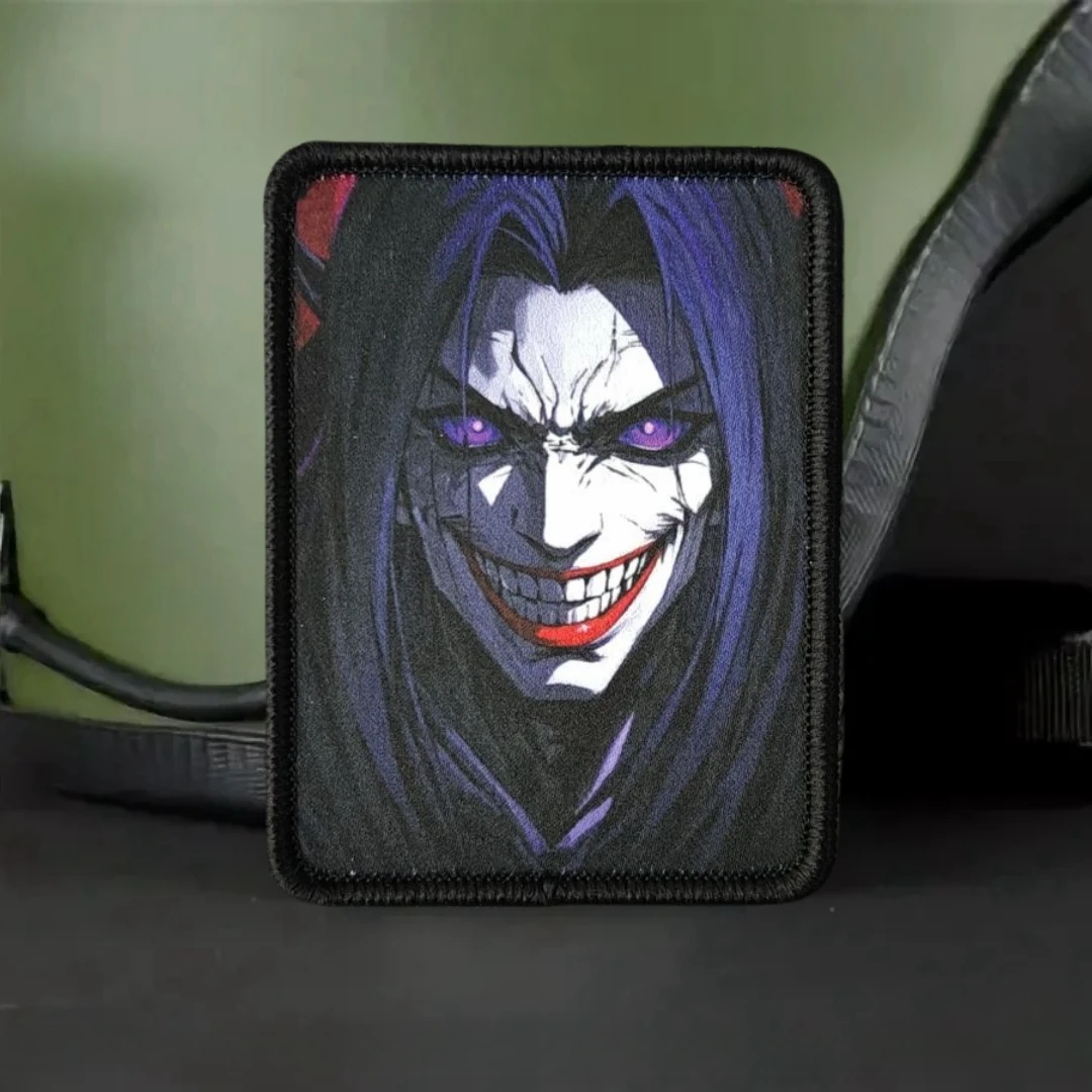 Parches tácticos de moral de payaso rebeldes para ropa, parche de gancho y bucle impreso, pegatina para mochila militar - imagen 5