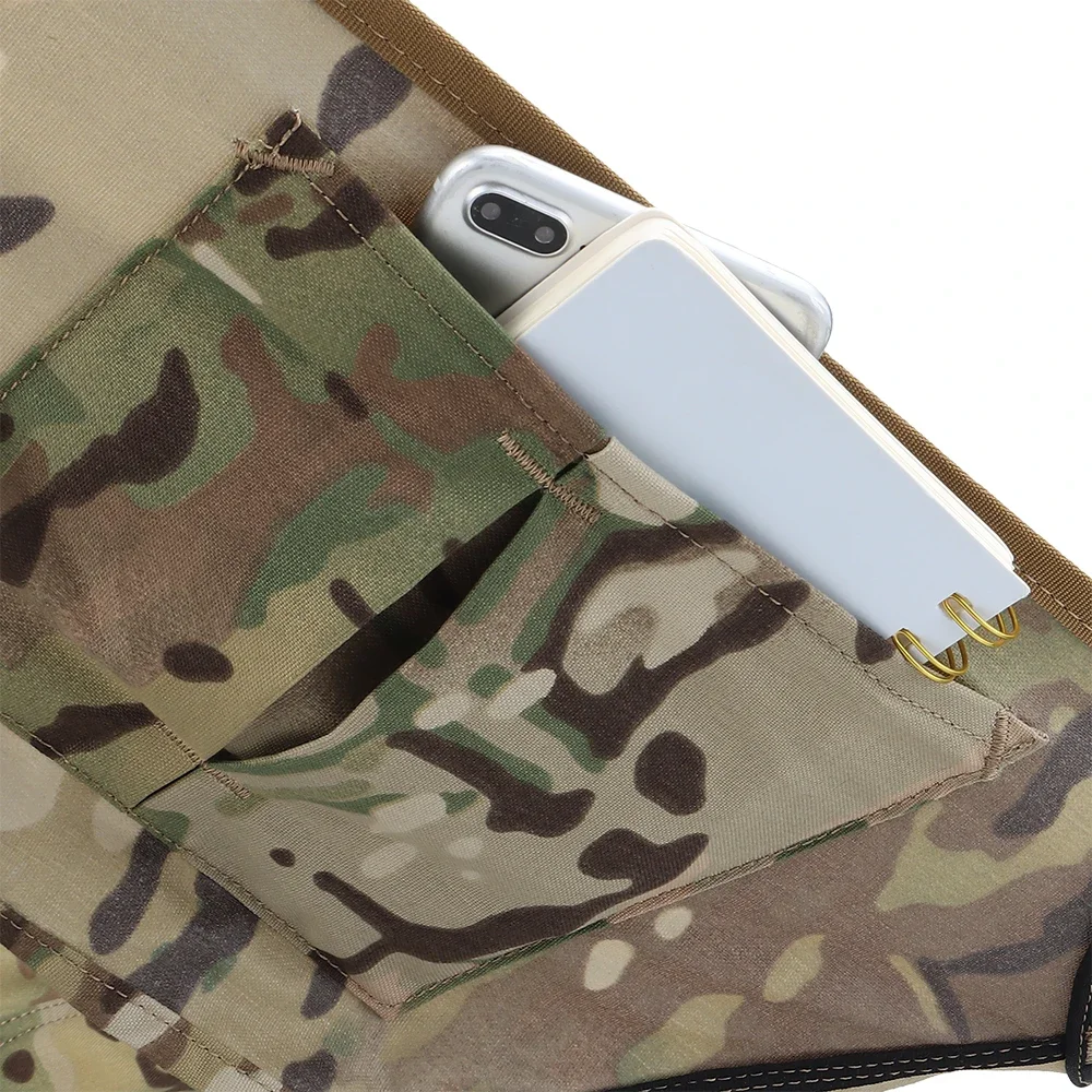 Silla para acampar al aire libre, marco de soporte de Metal plegable, caza, Picnic, barbacoa, taburete de pesca, bolsa de almacenamiento lateral, equipo portátil de viaje y senderismo - imagen 5