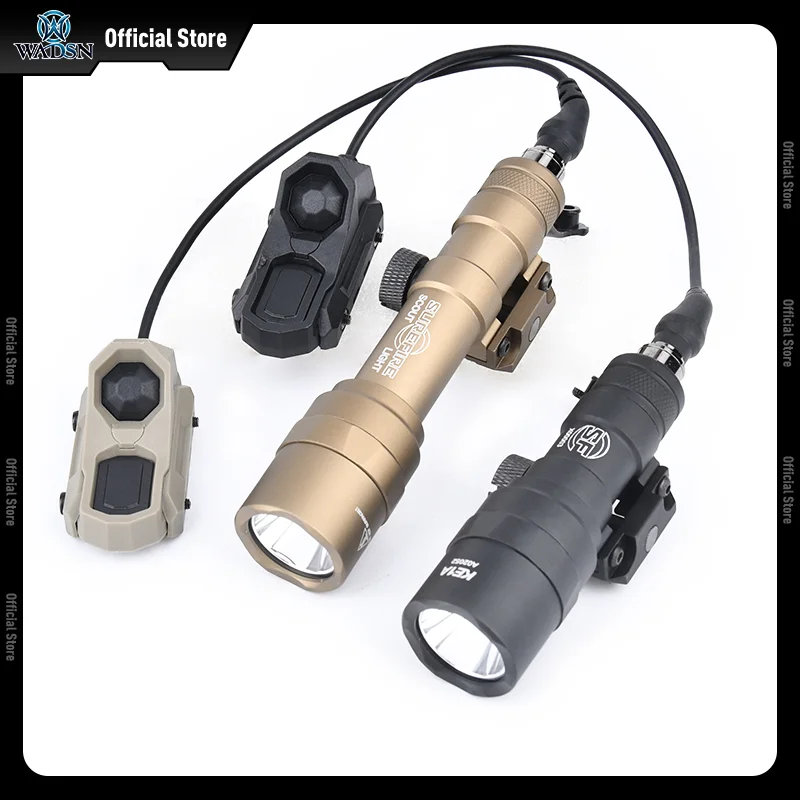 Linterna táctica WADSN SF M300C/M600U 510/800 lúmenes luz LED blanca AXON interruptor Dual Fit 20MM Rail caza arma Scout Luz - imagen 2