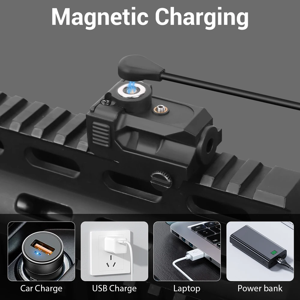 Mini mira láser compacta para pistola, mira para Rifle Airsoft, riel de 20mm, puntero láser de punto rojo/verde, accesorios de caza y tiro - imagen 2