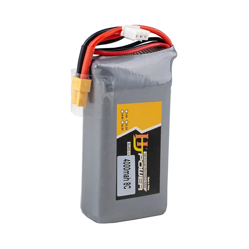 Batería Lipo de 7,4 V, 4000mAh, 8C, 2S, con enchufe XT30, para transmisor de Control remoto TX16S, TX18S T, gran resistencia - imagen 4