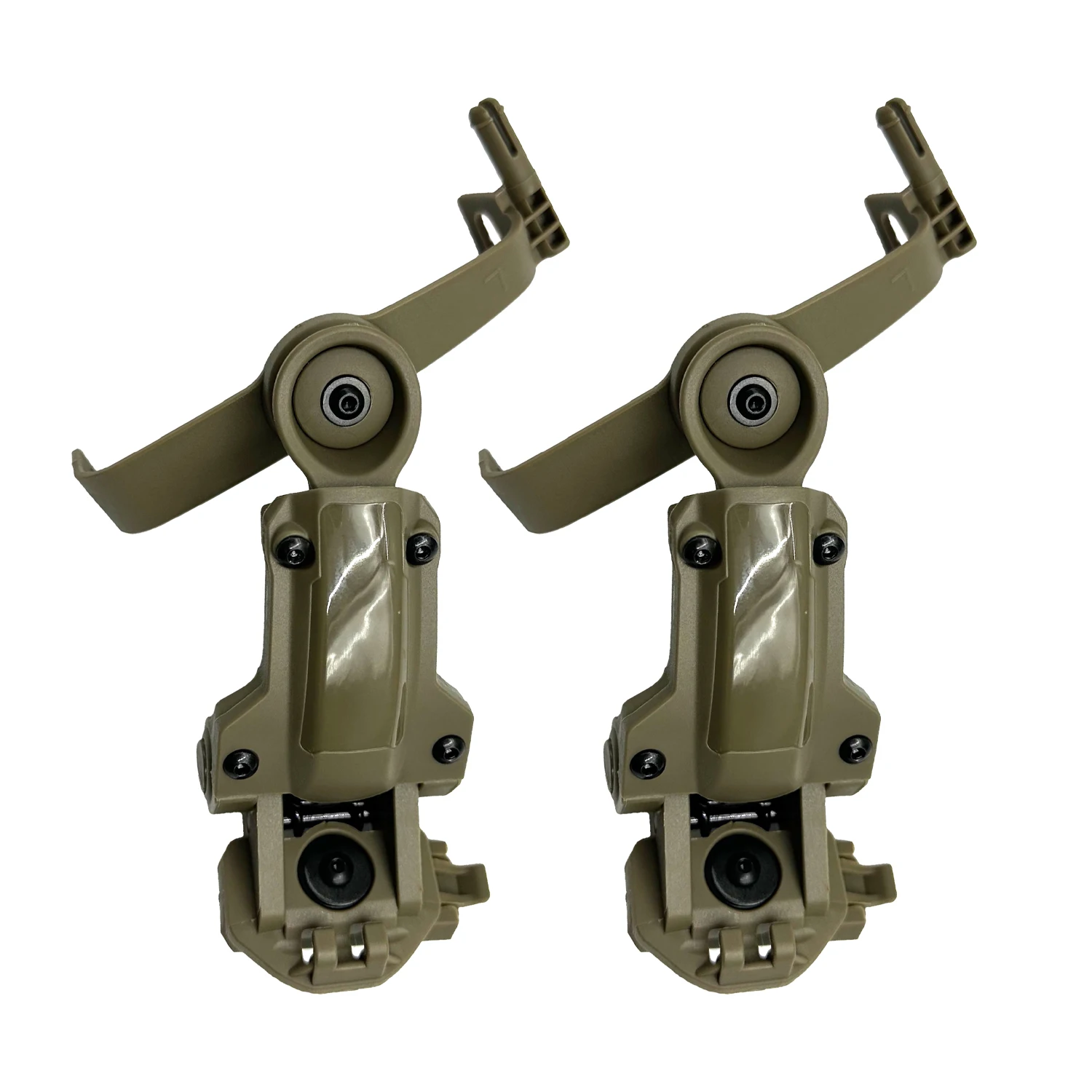 Adaptador de riel para casco táctico para PELTOR ComTac, accesorios de tiro Airsoft, soporte para auriculares compatible con riel Ops Core ARC Wendy MLOK - imagen 2