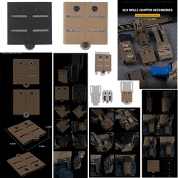 Nuevos accesorios de adaptador táctico QLS Molle de alta calidad, montaje de inserción rápida, espacio de montaje cortado con láser para tiro de caza CS