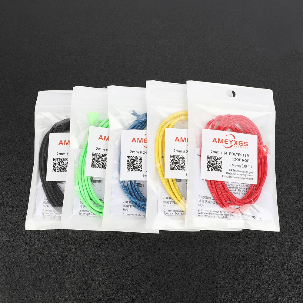 1m D bucle cuerda tiro con arco arco compuesto 39 "D anillo hebilla cuerda Material de polietileno liberación tiro al aire libre accesorios de caza - imagen 4