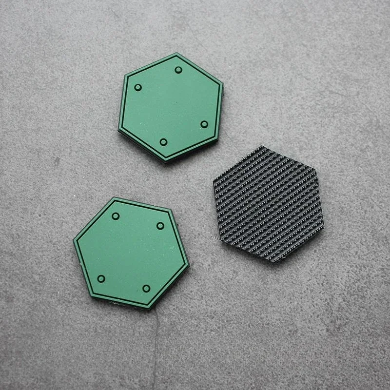 Las reacciones dañarán solo tu mini insignia de moral de PVC, parche Hexagonal de gancho y bucle para mochila, sombreros, insignia de armadura reactiva - imagen 2
