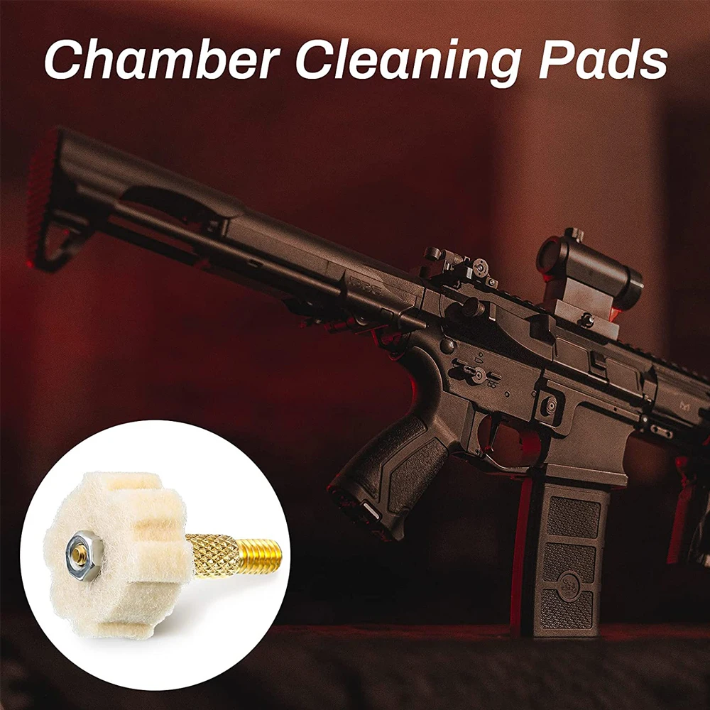 Almohadillas de limpieza para cámara de piezas, kit de limpieza de pistola de fieltro de lana, accesorio para mopa, 100. 56, 30/50/223/5 - imagen 5