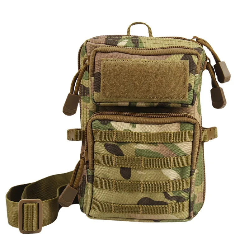 Riñonera cruzada táctica EDC para exteriores, Mini bolsa pequeña de almacenamiento de bolsa de accesorios Molle, riñonera táctica colgante de camuflaje - imagen 4