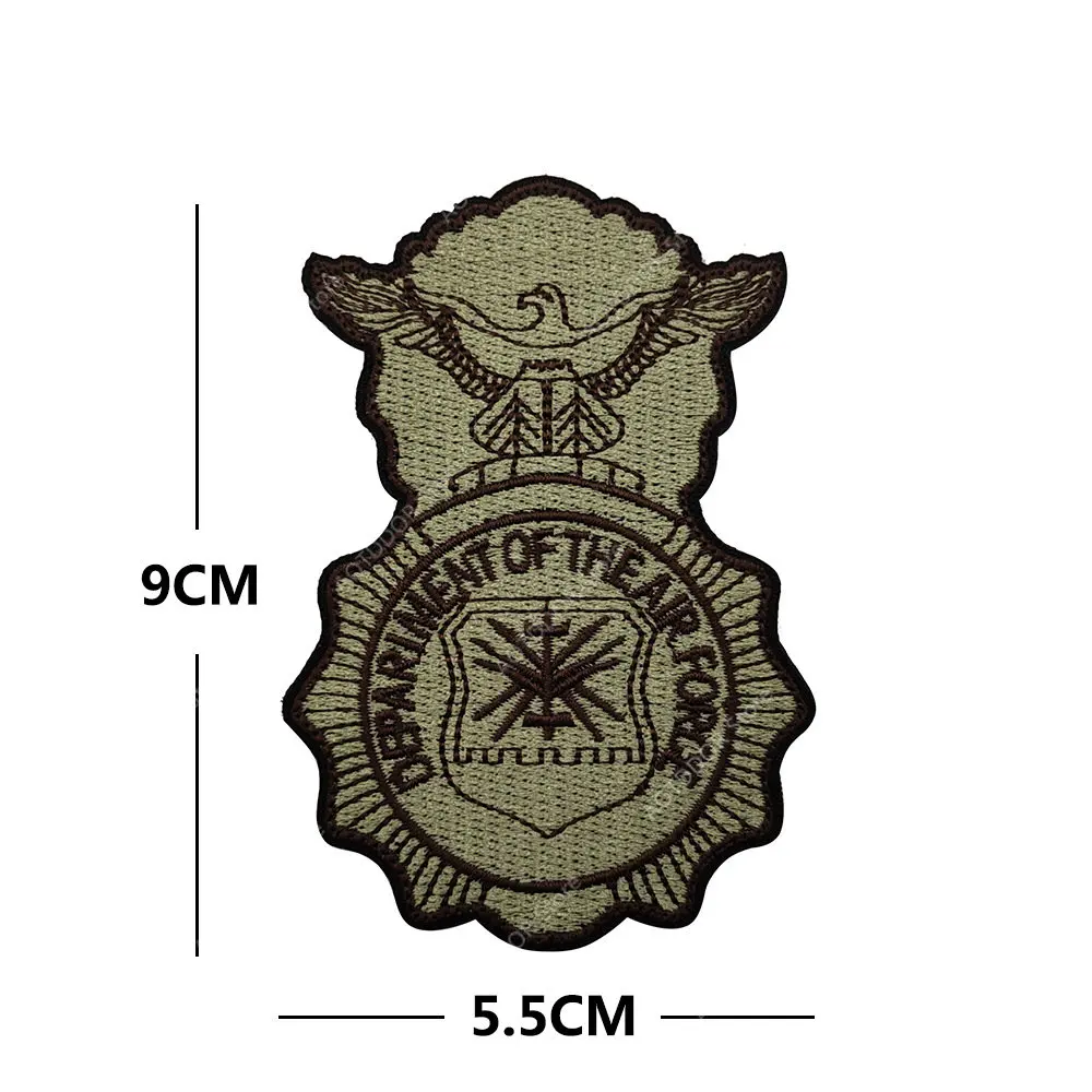 Parche de paracaidista aerotransportado de EE. UU., pegatinas mágicas de alas de salto aerotransportadas, insignia bordada con patrón de paracaidista, parches de ropa USAF - imagen 4