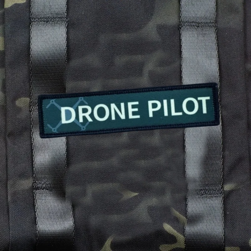 Parche táctico "DRONE PILOT" para ropa, insignia de moral, brazalete con estampado, gancho, parche militar, pegatina para mochila - imagen 4