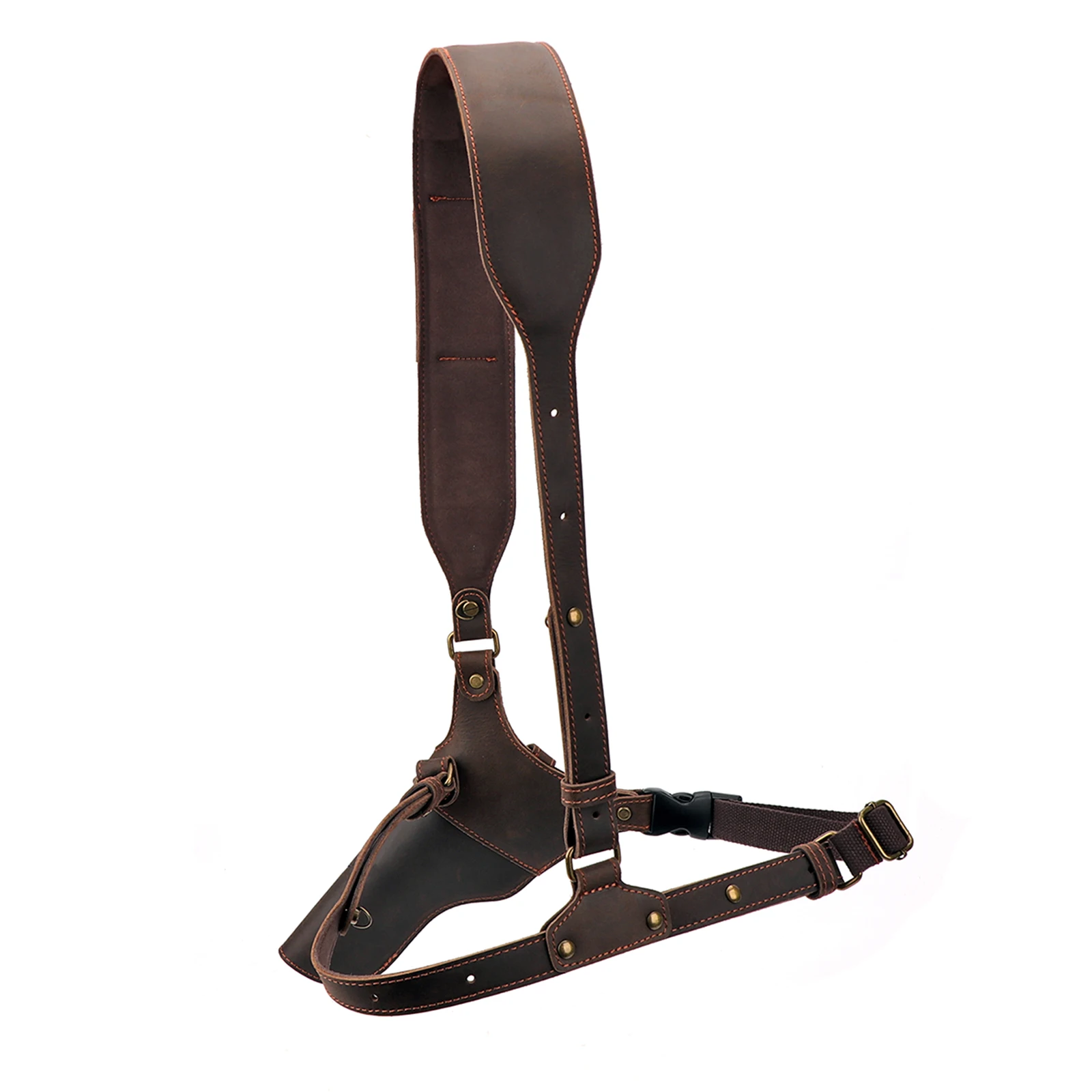 Tourbon-Funda de cuero para pistola de caza, cinturón ajustable con 5 soportes de carcasa, compatible con cartuchos de 38/9mm/357 - imagen 4