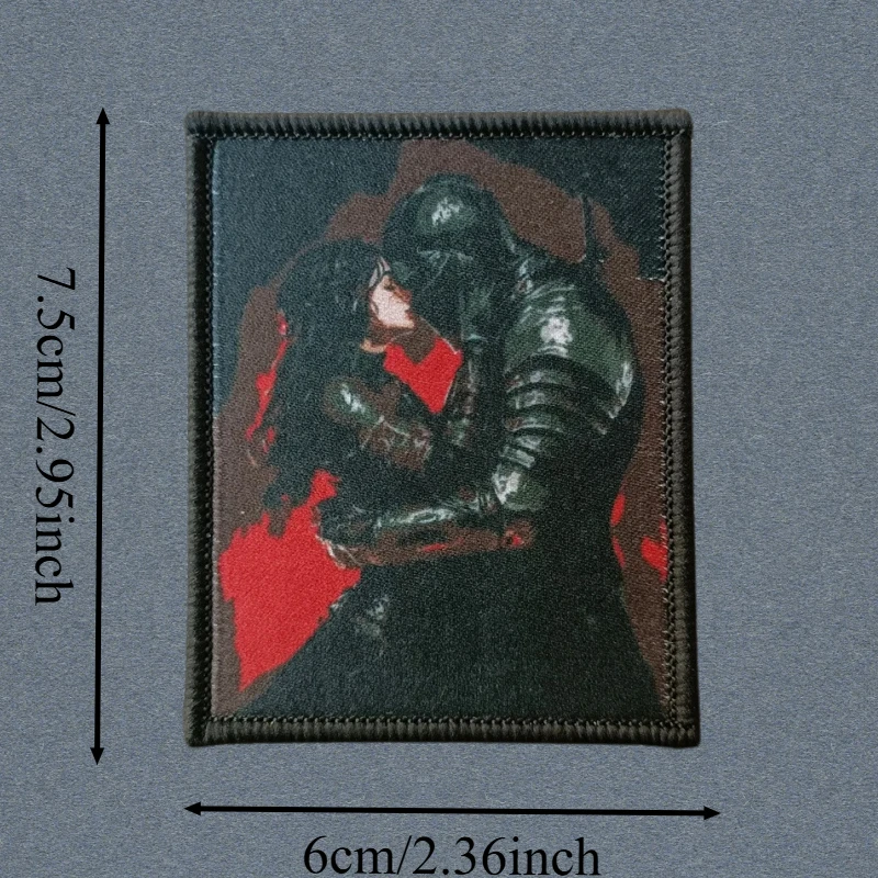 Parche con estampado de Chevron de caballero y niña, chaleco táctico con gancho y bucle, insignia de moral, mochila, pegatina decorativa, parches para brazalete para ropa - imagen 3