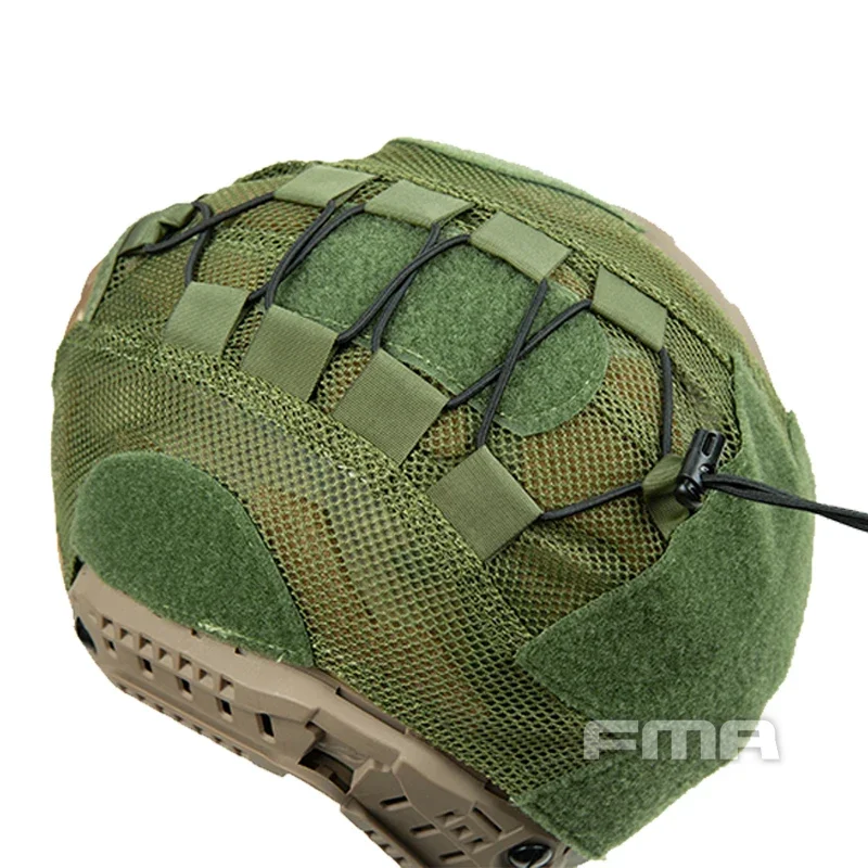 Cubierta táctica para casco FMA, tela de malla para casco de corte alto rápido/casco de serie balística TB1310 - imagen 4